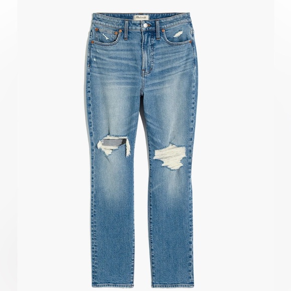 Madewell Women's Light Blue Distressed Jeans - Picture 5 of 8